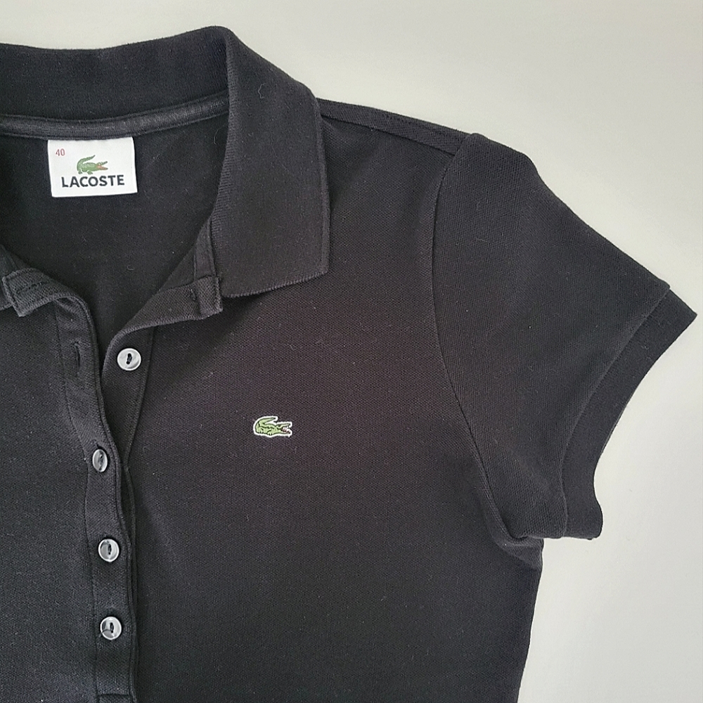 Lacoste Women's Slim fit Stretch Cotton Piqué Polo (Size M/40)